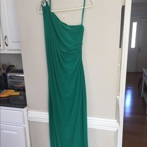 Lauren by Ralph Lauren One Shoulder Gown